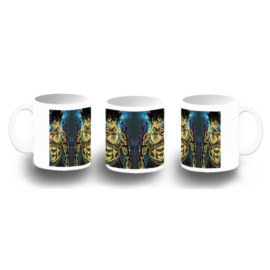 TAZA FOTOLUMINISCENTE Goku ultra instinto banda callejera yakuza BRILLA OSCURIDAD