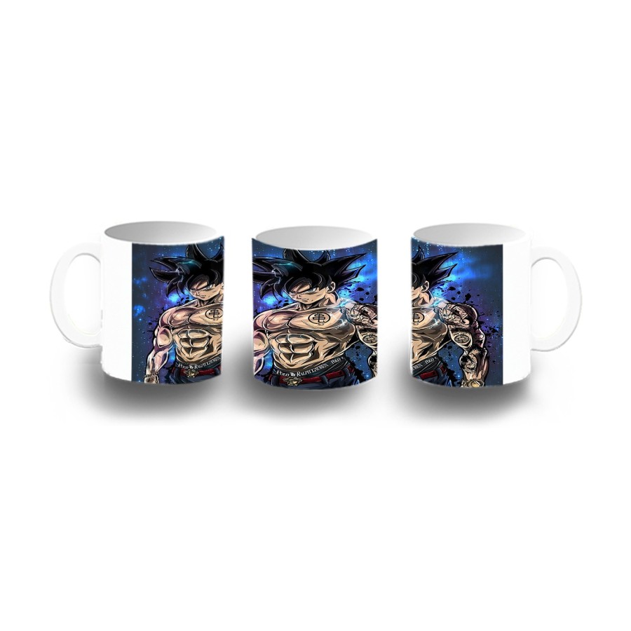 TAZA DE PLASTICO Goku ultra instinto banda callejera yakuza niños personalizada