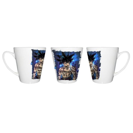 TAZA CÓNICA Goku ultra instinto banda callejera yakuza conica personalizada