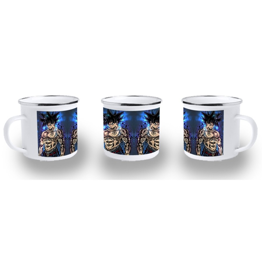 TAZA METALICA Goku ultra instinto banda callejera yakuza metal personalizada