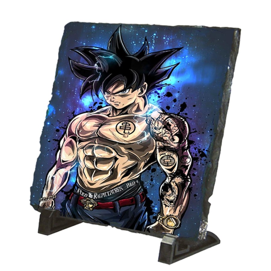 PLACA PIZARRA Goku ultra instinto banda callejera yakuza portafotos portafoto