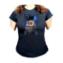CAMISETA NEGRA MUJER Goku...