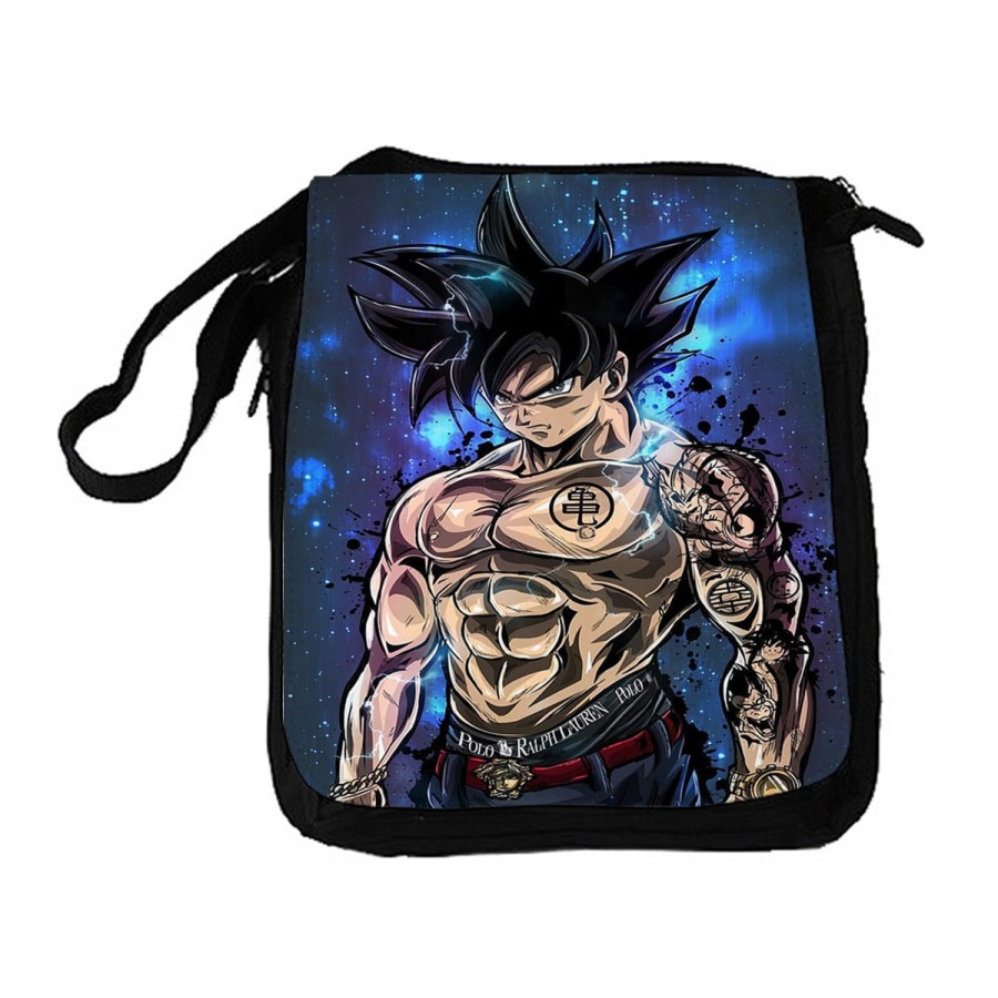 BANDOLERA REPORTERO MEDIANA BOLSO Goku ultra instinto banda callejera yakuza bolsa mochila hombro