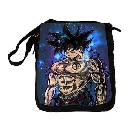 BANDOLERA REPORTERO MEDIANA BOLSO Goku ultra instinto banda callejera yakuza bolsa mochila hombro