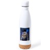 BIDON 750 ML ACERO INOXIDABLE ADORNO DE CORCHO Goku ultra instinto banda callejera yakuza tapon botella