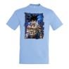 CAMISETA AZUL CIELO Goku ultra instinto banda callejera yakuza moda verano personalizada