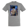 CAMISETA GRIS MEZCLA Goku ultra instinto banda callejera yakuza moda verano personalizada