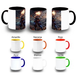 TAZA COLORES dragon ball z...