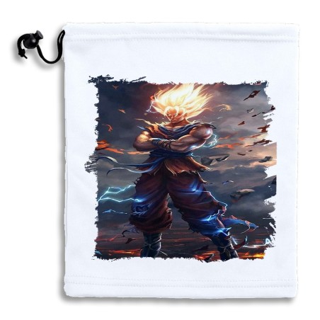 BRAGA GORRO POLAR AJUSTABLE dragon ball z goku ssj realista real POLIESTER INVIERNO PERSONALIZADA