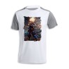 CAMISETA DISEÑO BICOLOR dragon ball z goku ssj realista real personalizada