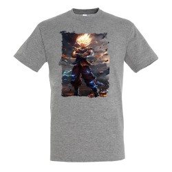 CAMISETA GRIS MEZCLA dragon...