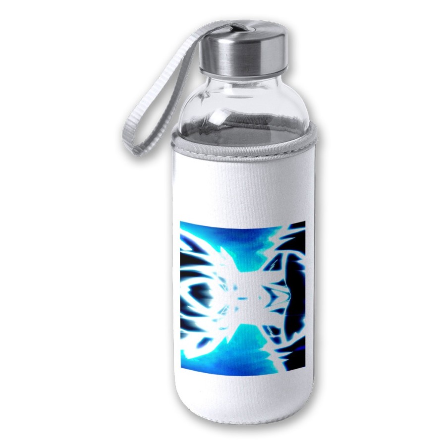 BIDON DE 420 ML CON FUNDA DE NEOPRENO GOKU LIMIT BREAKER ULTRA INSTINCT tapon seguridad