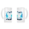 JARRA CERVEZA CRISTAL GOKU LIMIT BREAKER ULTRA INSTINCT esmerilada esmerilado 500ml