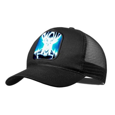 GORRA NEGRA CON REJILLA GOKU LIMIT BREAKER ULTRA INSTINCT moda deporte