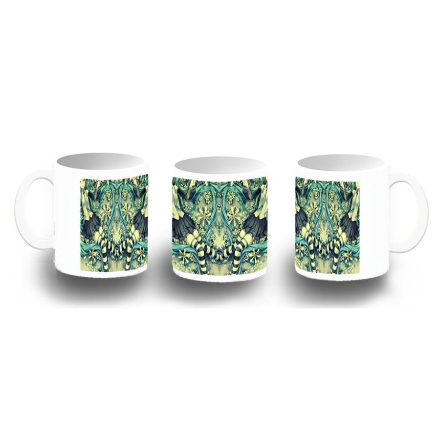 TAZA FOTOLUMINISCENTE HATSUNE MIKU FLORES JARDIN BRILLA OSCURIDAD
