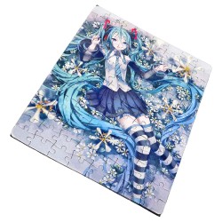 PUZZLE DE TAMAÑO Y PIEZAS A ELEGIR HATSUNE MIKU FLORES JARDIN rompecabezas educativo puzle