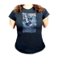 CAMISETA NEGRA MUJER...