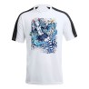 CAMISETA TÉCNICA FRANJA MANGAS NEGRA HATSUNE MIKU FLORES JARDIN personalizada