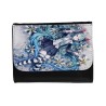 BILLETERA BILLETERO HATSUNE MIKU FLORES JARDIN unisex negro monedero