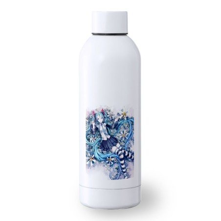 BIDON 500 ML ACERO INOXIDABLE HATSUNE MIKU FLORES JARDIN deporte deportivo botella senderismo