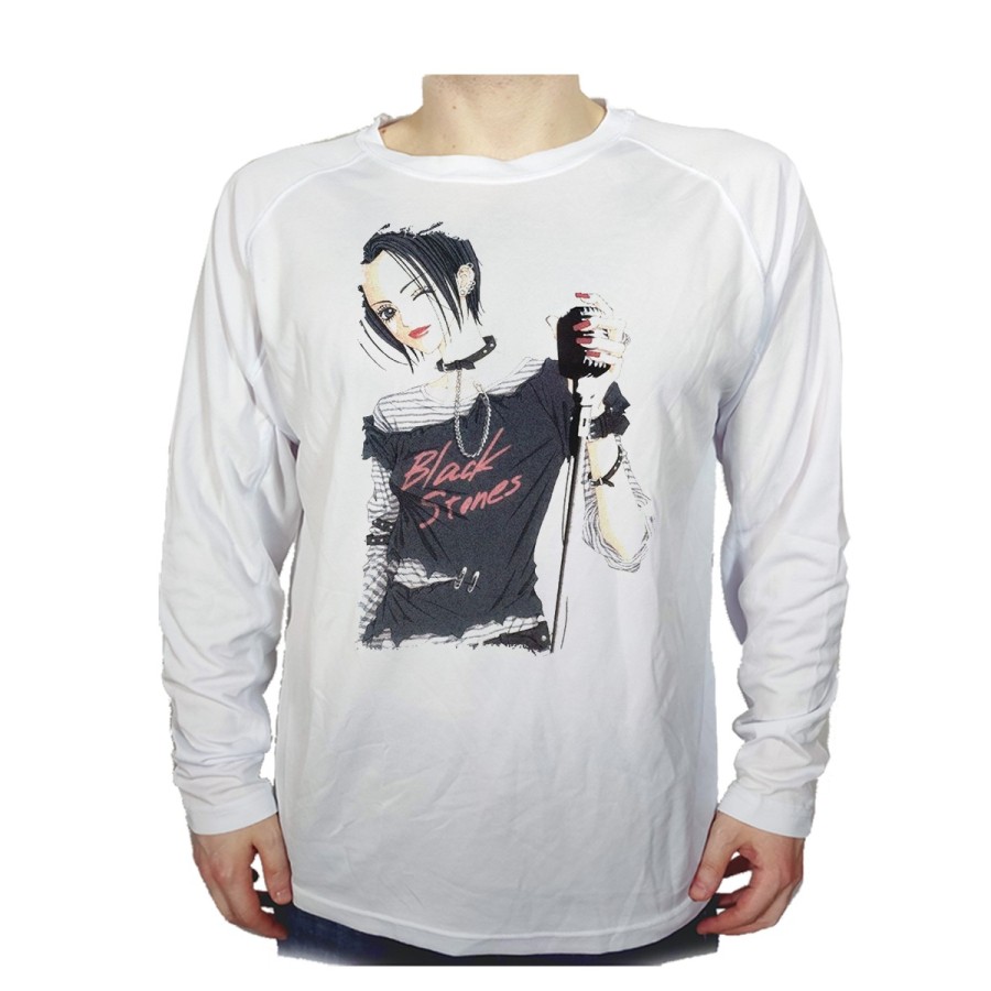CAMISETA MANGA LARGA nana black stones anime serie punk rock personalizada