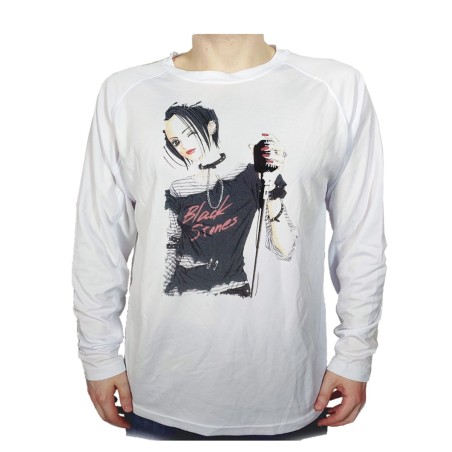 CAMISETA MANGA LARGA nana black stones anime serie punk rock personalizada