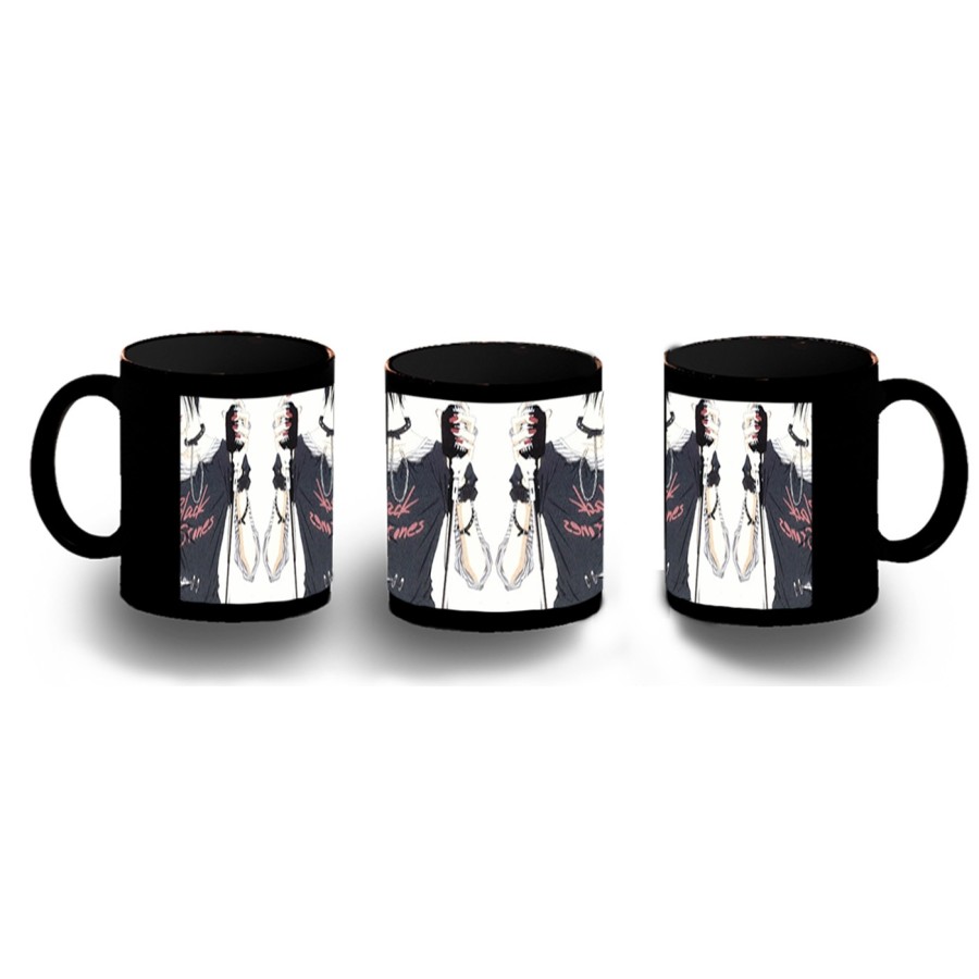 TAZA COMPLETAMENTE NEGRA nana black stones anime serie punk rock personalizada