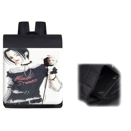 PACK MOCHILA Y ESTUCHE nana black stones anime serie punk rock material escolar