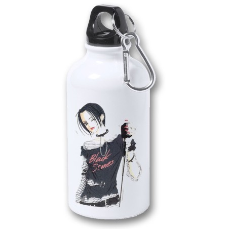 BIDON 400ML METALICO nana black stones anime serie punk rock para viaje y deporte