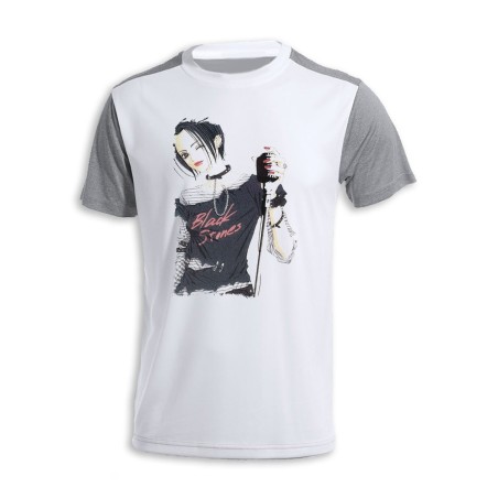 CAMISETA DISEÑO BICOLOR nana black stones anime serie punk rock personalizada
