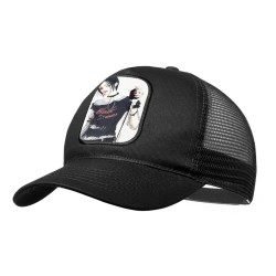 GORRA NEGRA CON REJILLA...