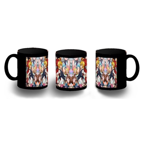 TAZA COMPLETAMENTE NEGRA NANATSU NO TAIZAI SIETE PECADOS personalizada
