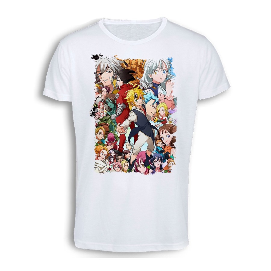 CAMISETA TACTO ALGODÓN NANATSU NO TAIZAI SIETE PECADOS cómoda personalizada
