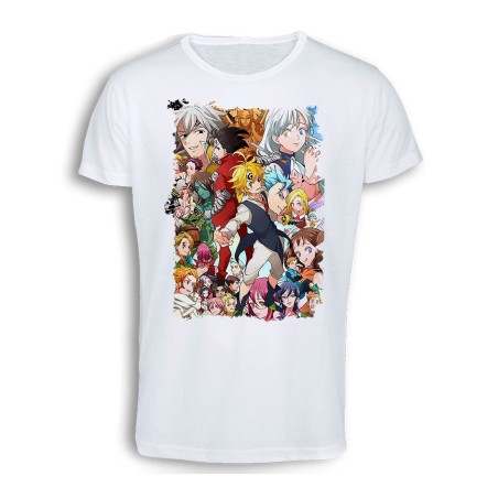 CAMISETA TACTO ALGODÓN NANATSU NO TAIZAI SIETE PECADOS cómoda personalizada
