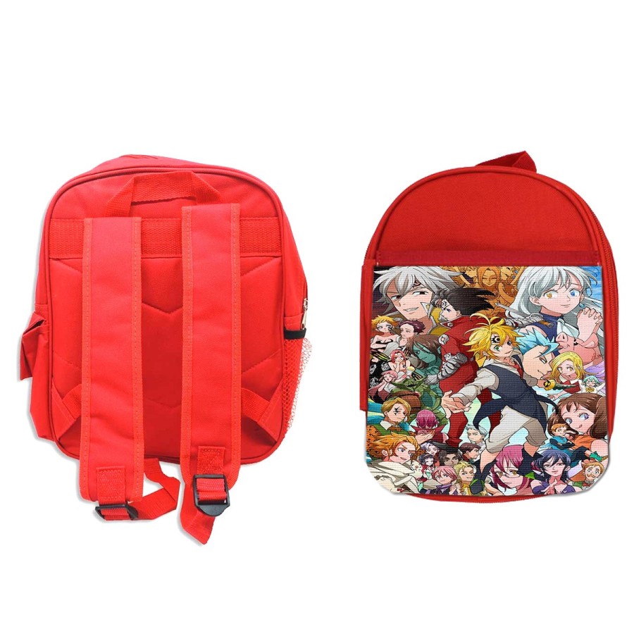 MOCHILA ROJA NANATSU NO TAIZAI SIETE PECADOS backpack rucksak