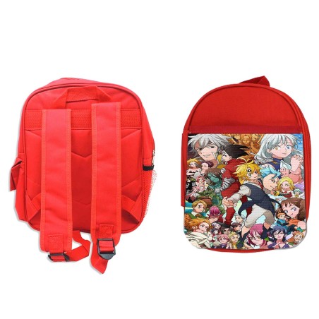 MOCHILA ROJA NANATSU NO TAIZAI SIETE PECADOS backpack rucksak