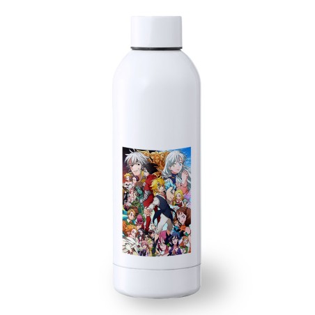 BIDON 500 ML ACERO INOXIDABLE NANATSU NO TAIZAI SIETE PECADOS deporte deportivo botella senderismo