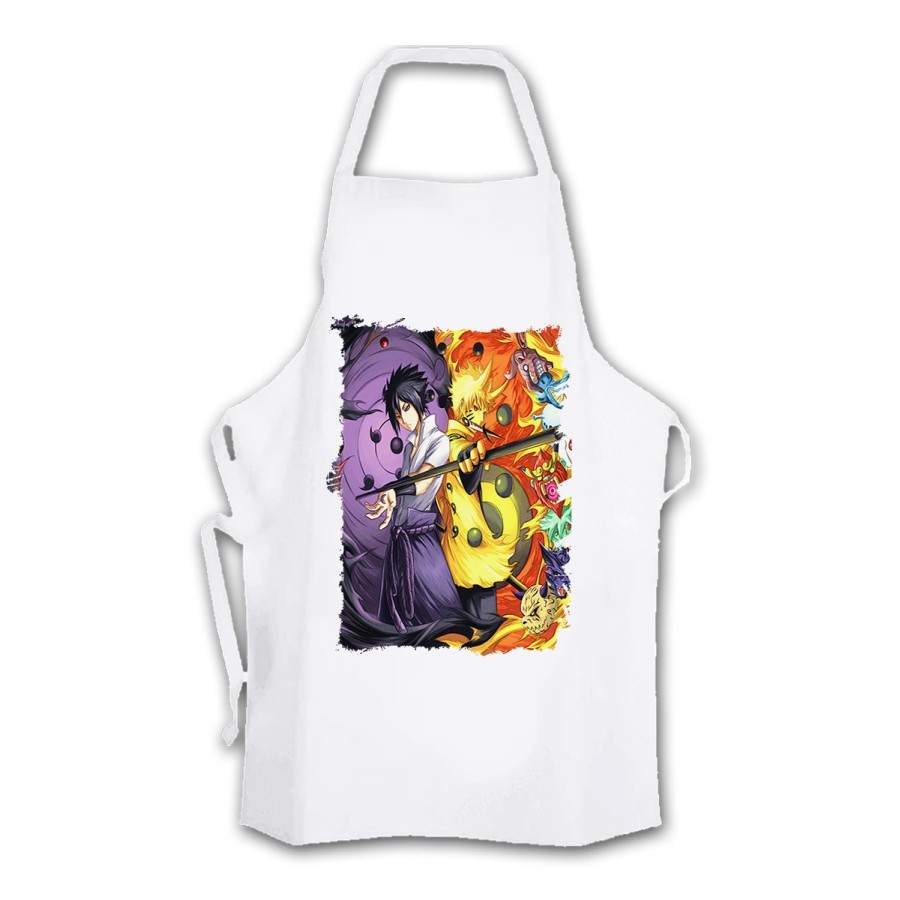 DELANTAL SASUKE Y NARUTO SHARINGAN cocina personalizado