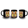 TAZA COMPLETAMENTE NEGRA SASUKE Y NARUTO SHARINGAN personalizada