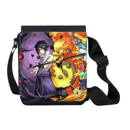 BANDOLERA PEQUEÑA SASUKE Y NARUTO SHARINGAN bolso personalizada