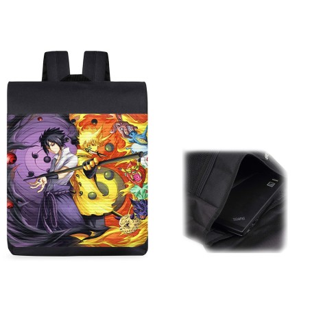 PACK MOCHILA Y ESTUCHE SASUKE Y NARUTO SHARINGAN material escolar