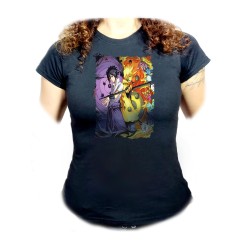 CAMISETA NEGRA MUJER SASUKE...