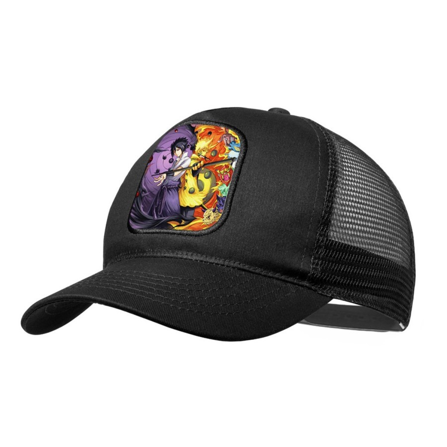 GORRA NEGRA CON REJILLA SASUKE Y NARUTO SHARINGAN moda deporte