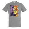 CAMISETA GRIS MEZCLA SASUKE Y NARUTO SHARINGAN moda verano personalizada