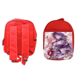 MOCHILA ROJA genshin impact shogun raiden ei yae miko backpack rucksak