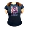 CAMISETA NEGRA MUJER genshin impact shogun raiden ei yae miko oferta personalizada