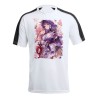 CAMISETA TÉCNICA FRANJA MANGAS NEGRA genshin impact shogun raiden ei yae miko personalizada