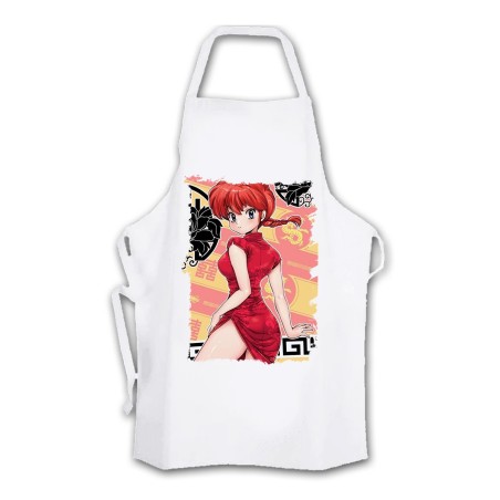 DELANTAL ranma 1/2 serie amor humor ecchi cocina personalizado