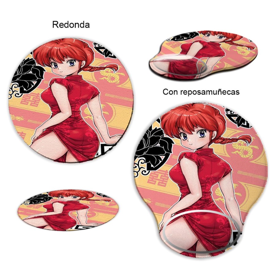 ALFOMBRILLA REDONDA ranma 1/2 serie amor humor ecchi pc raton