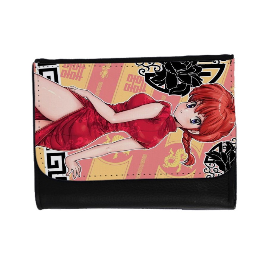 BILLETERA BILLETERO ranma 1/2 serie amor humor ecchi unisex negro monedero